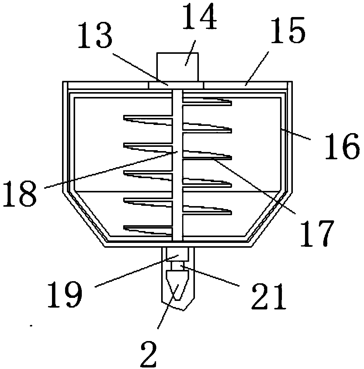 Efficient dispersing machine capable of achieving stable grip