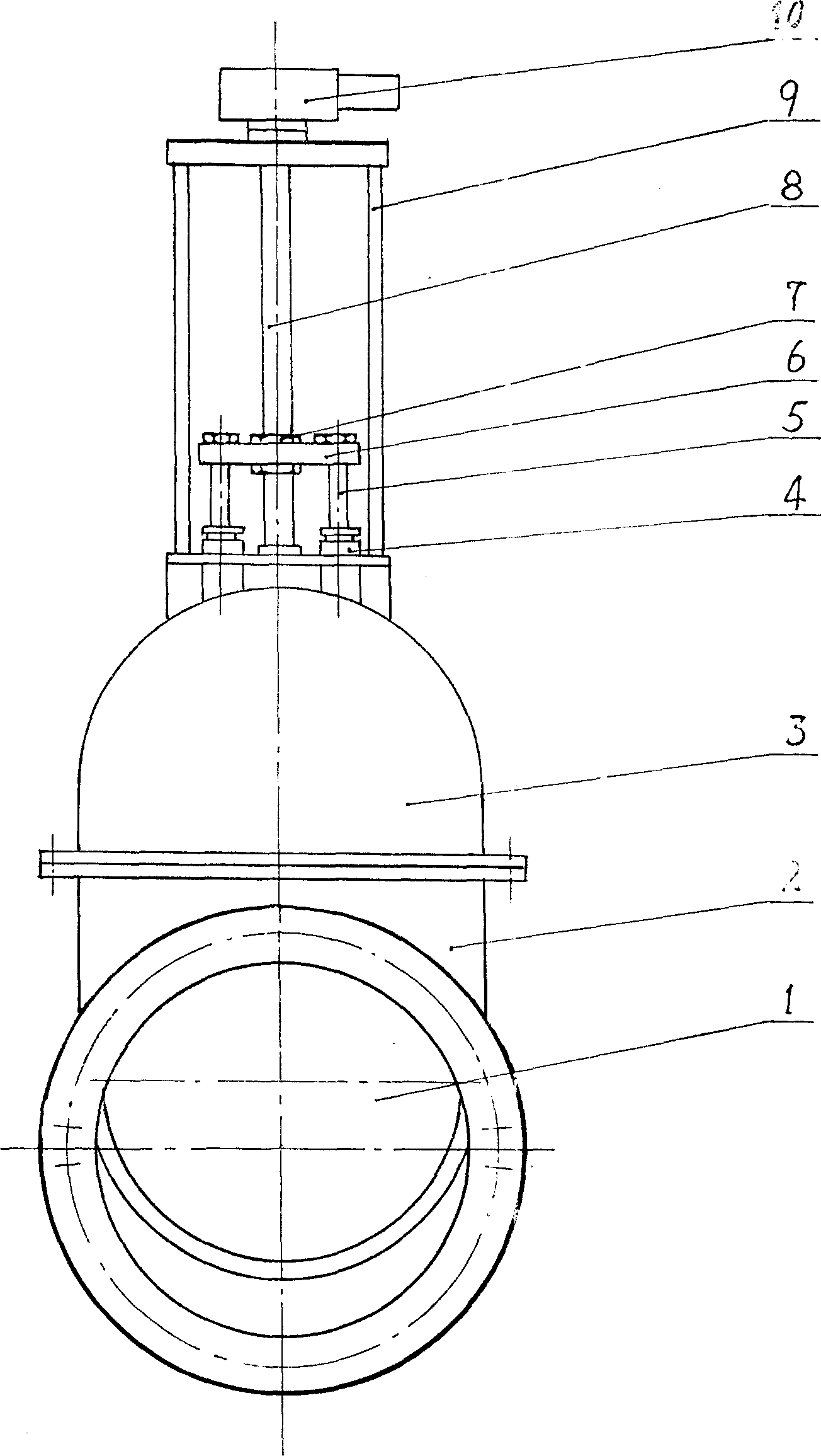 Sluice valve dual stem mechanism