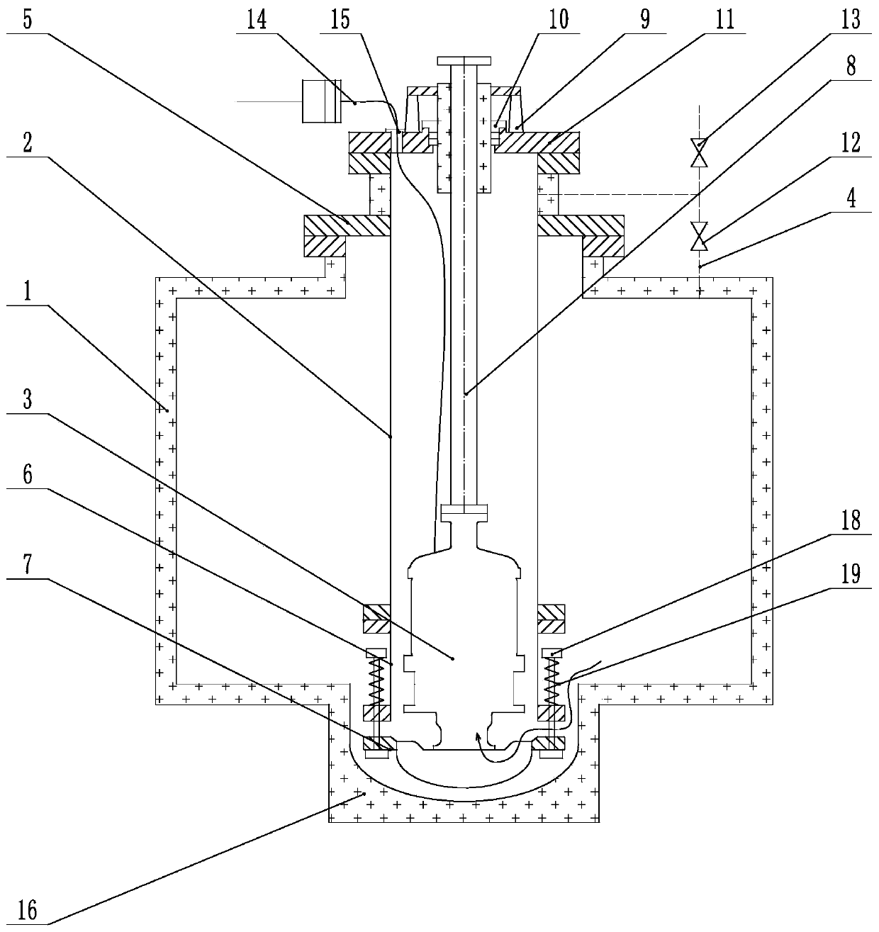 Immersed pump system in low-temperature tank