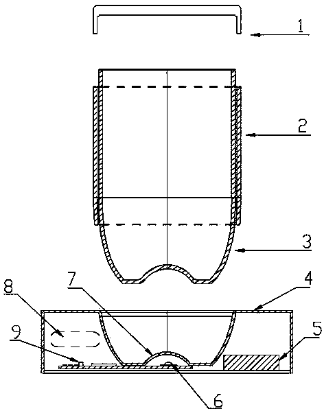 Cup with convenient intelligent disinfection device