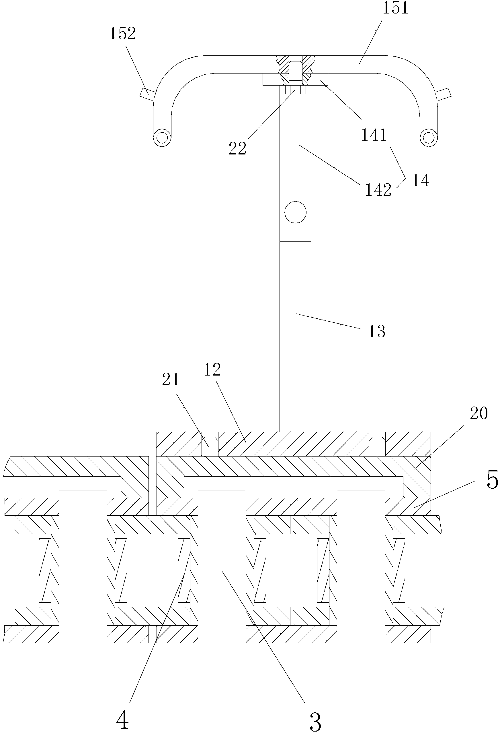 Chain conveying type vehicle bumper spraying line