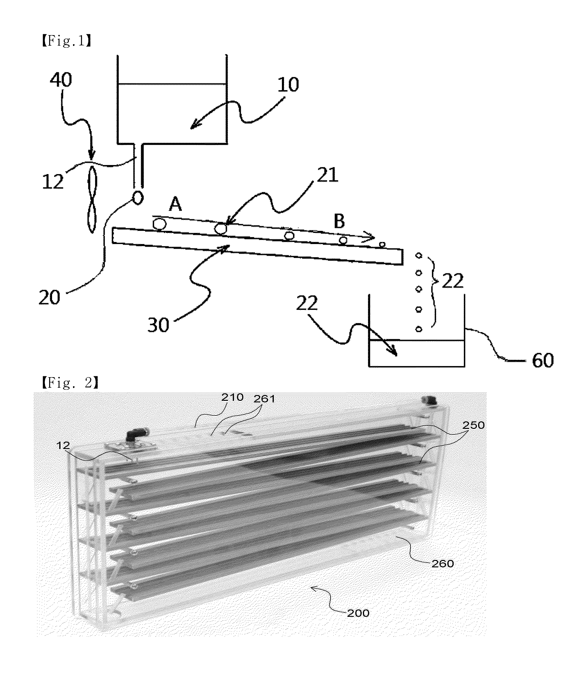 Droplet evaporation based self-cleaning humidification device