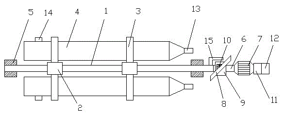 Reflecting laser generation device for cutting machine