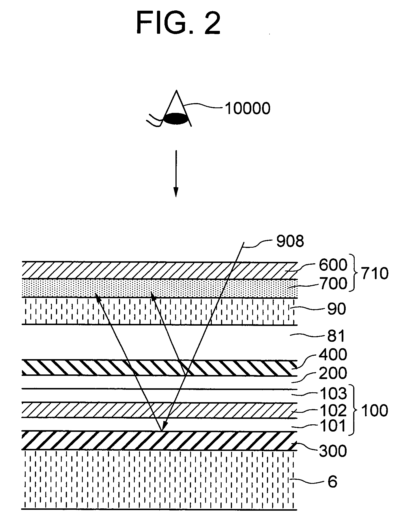 Light emitting element and display device and illumination device using the light emitting element