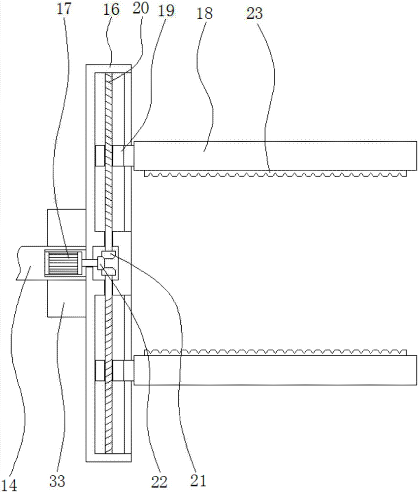 Drawing clamping device for robot