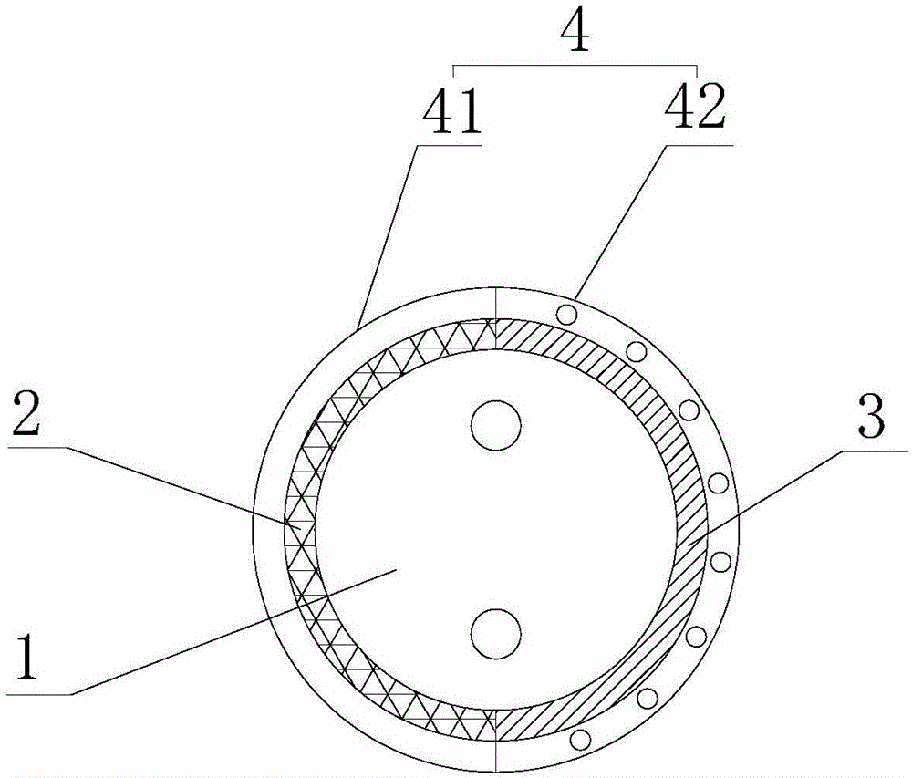 Electric trace heating band for melting snow and ice on road