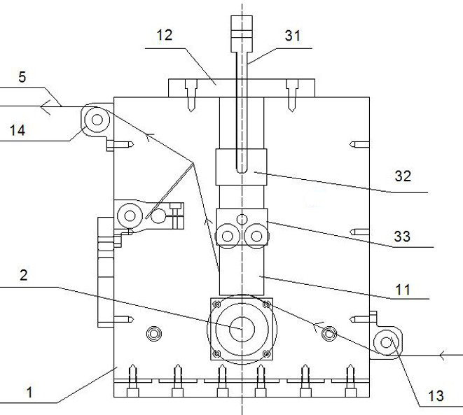 Outer conductor slotting device and slotting method of leaky coaxial cable