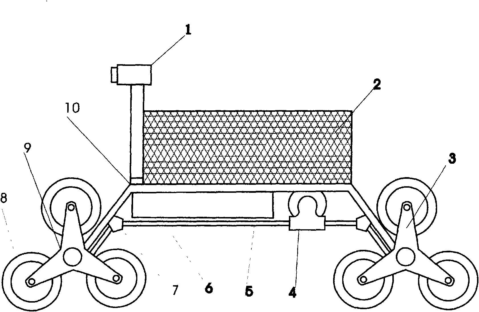 Electric intelligent barrow for upstairs