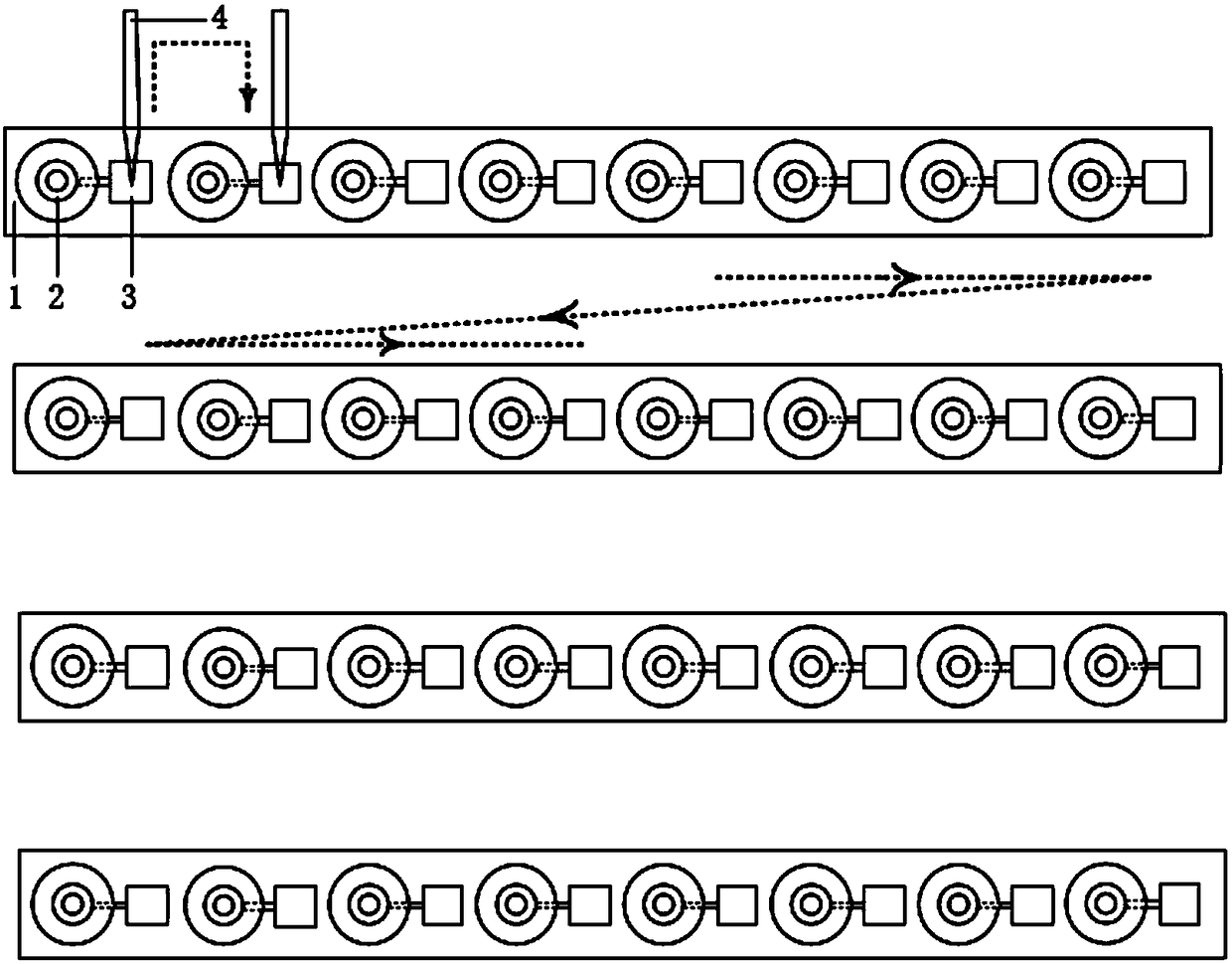 Testing method for yield and breakdown voltage of novel silicon carbide avalanche diode array