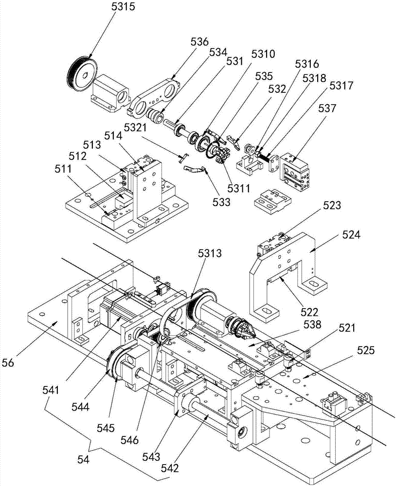 LED light string fully-automatic assembling apparatus and wire stripping mechanism thereof