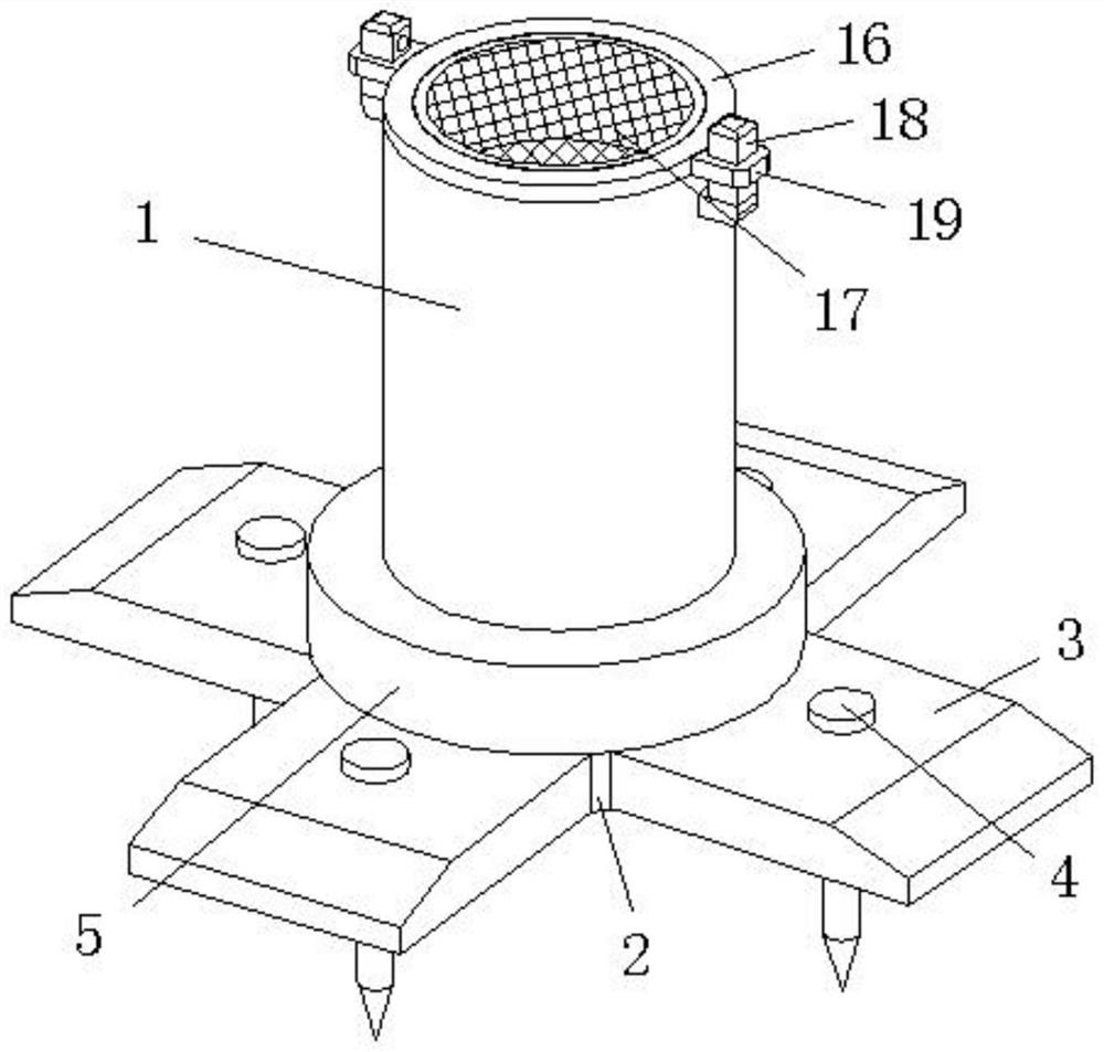 Rain sewage sample collection device