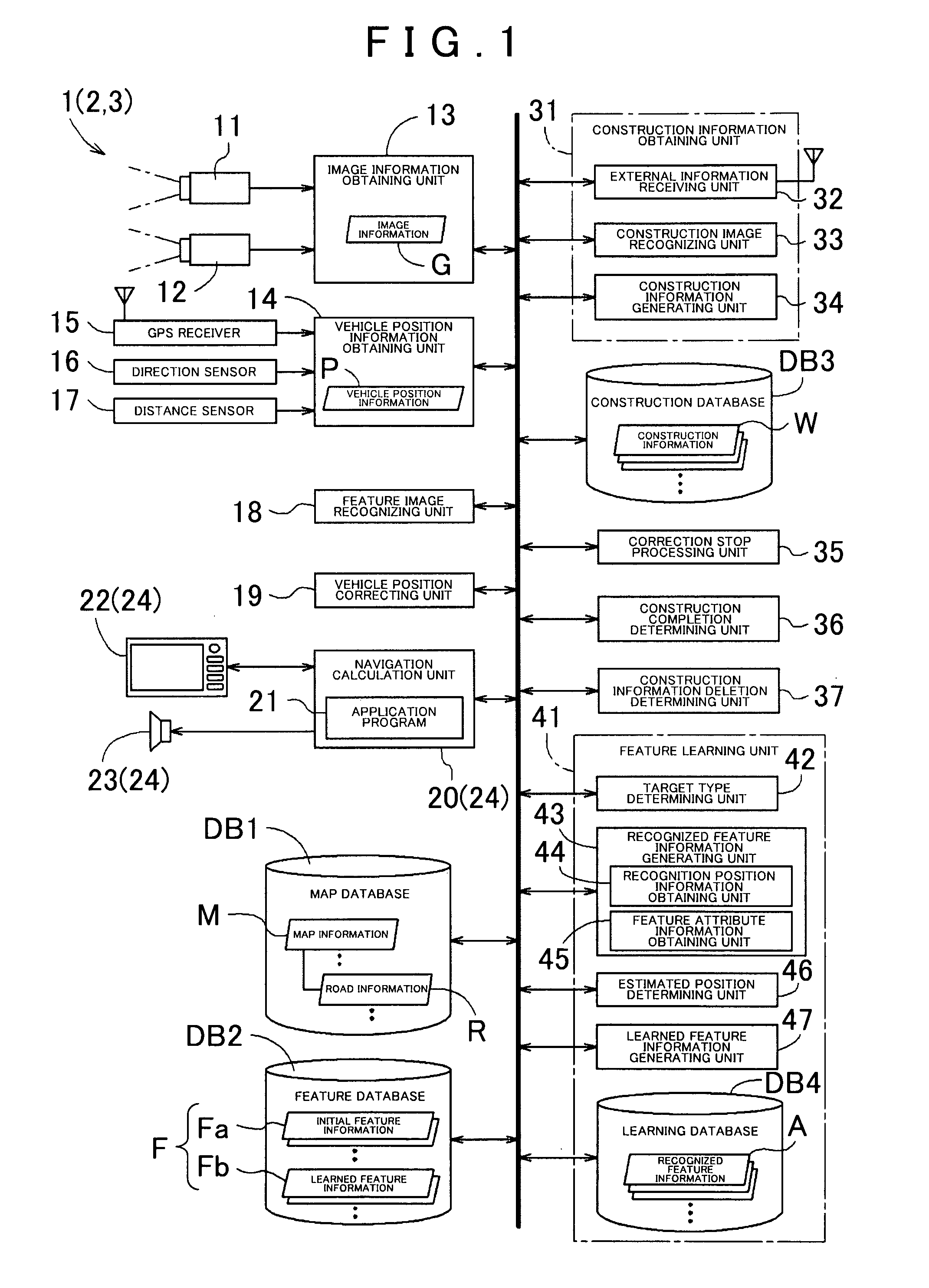 Feature information collecting apparatus and feature information collecting program, and own vehicle position recognition apparatus and navigation apparatus