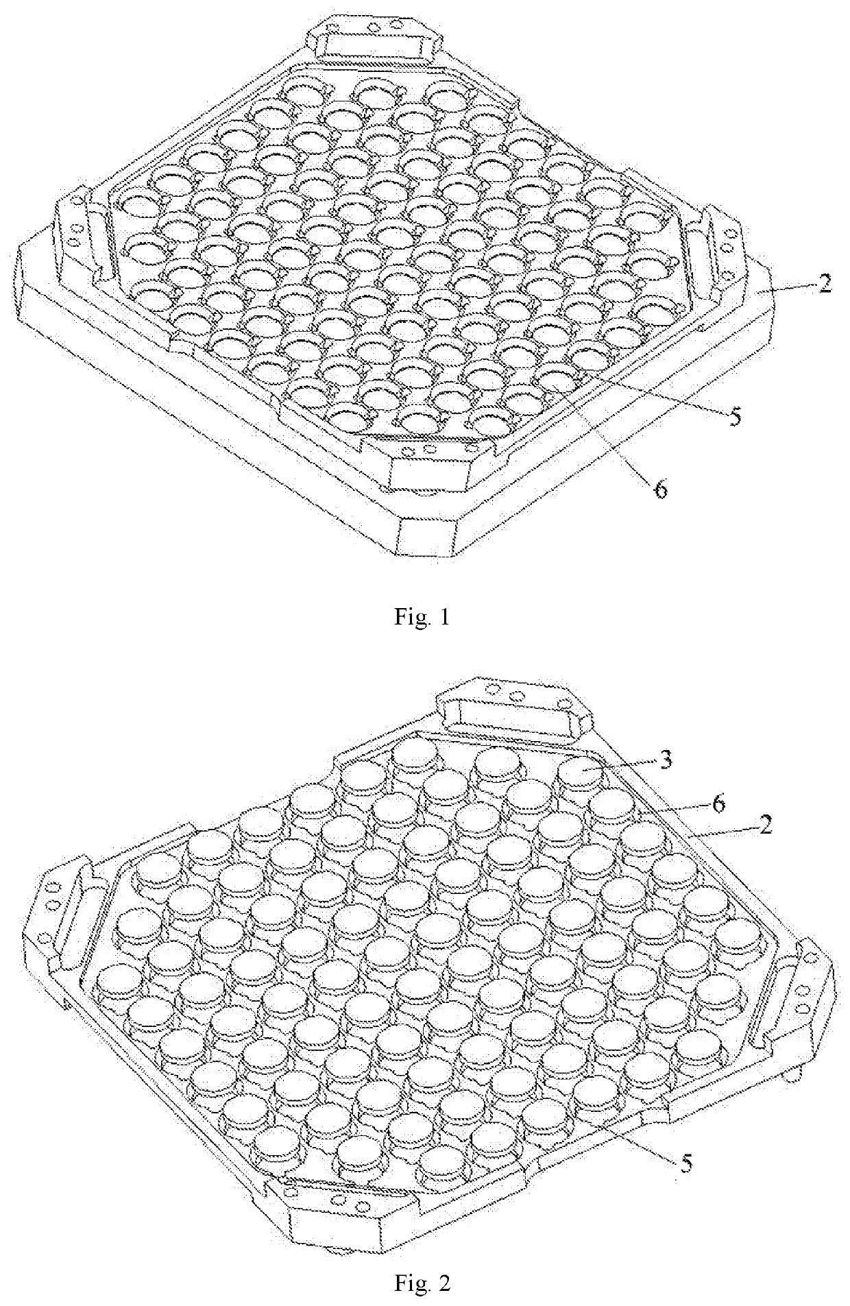 Device and method for installing and fixing lens