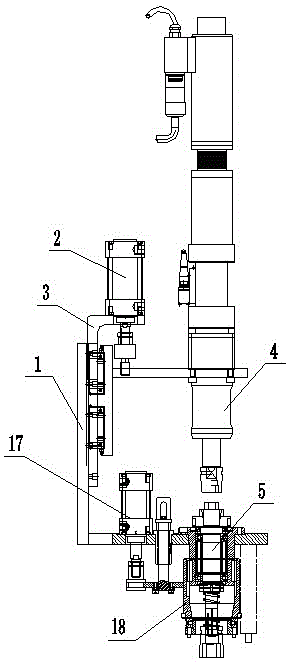 Twisting and measuring machine for main cone nut of drive axle assembly