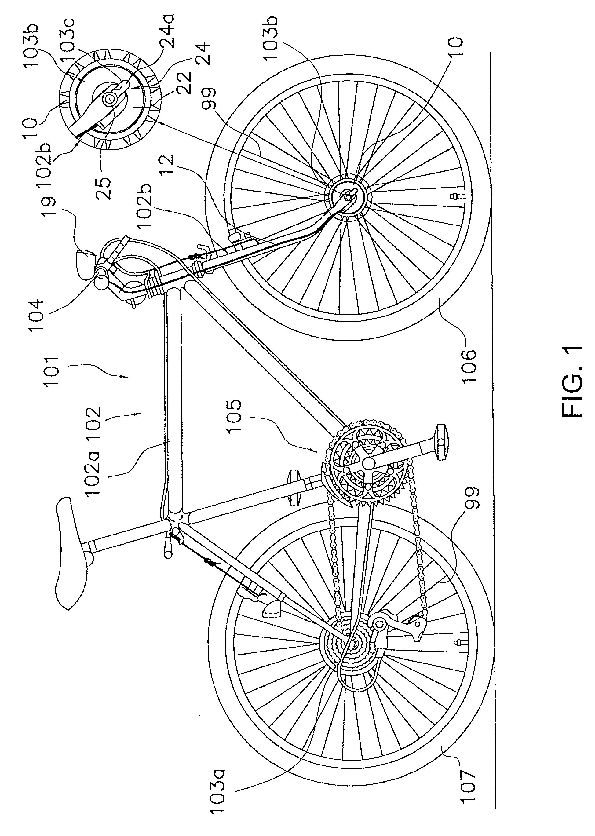 Bicycle generator hub