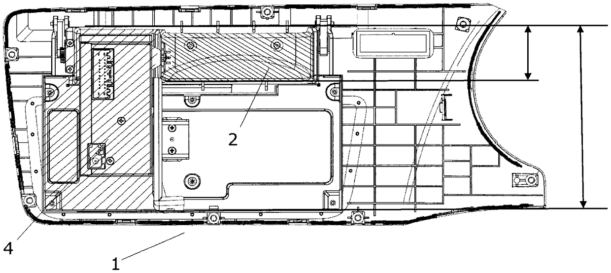 Arrangement and structure of audio unit and storage box in vehicle instrument panel