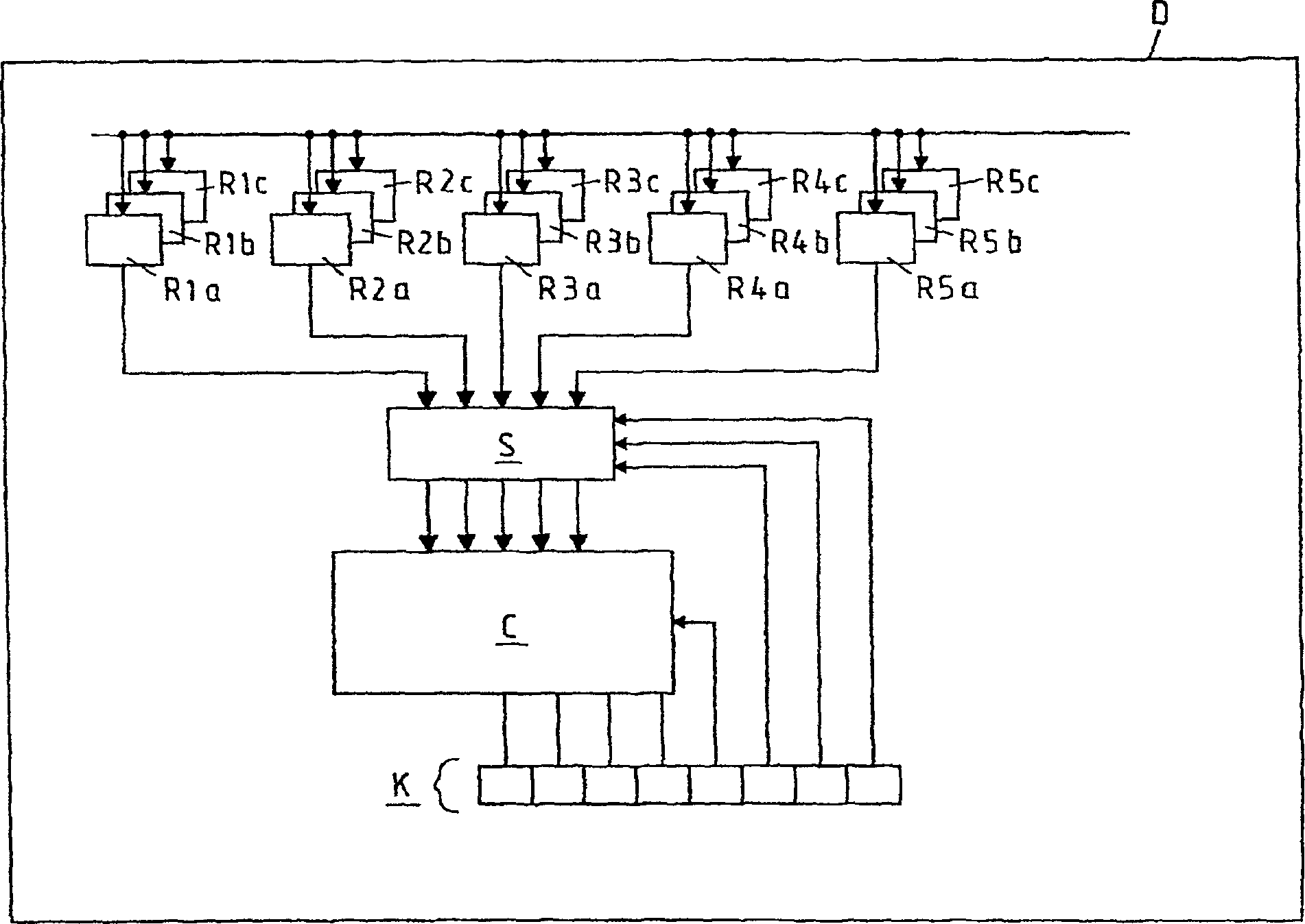 Data processing device with microprocessor and with additional arithmetic unit and associated method