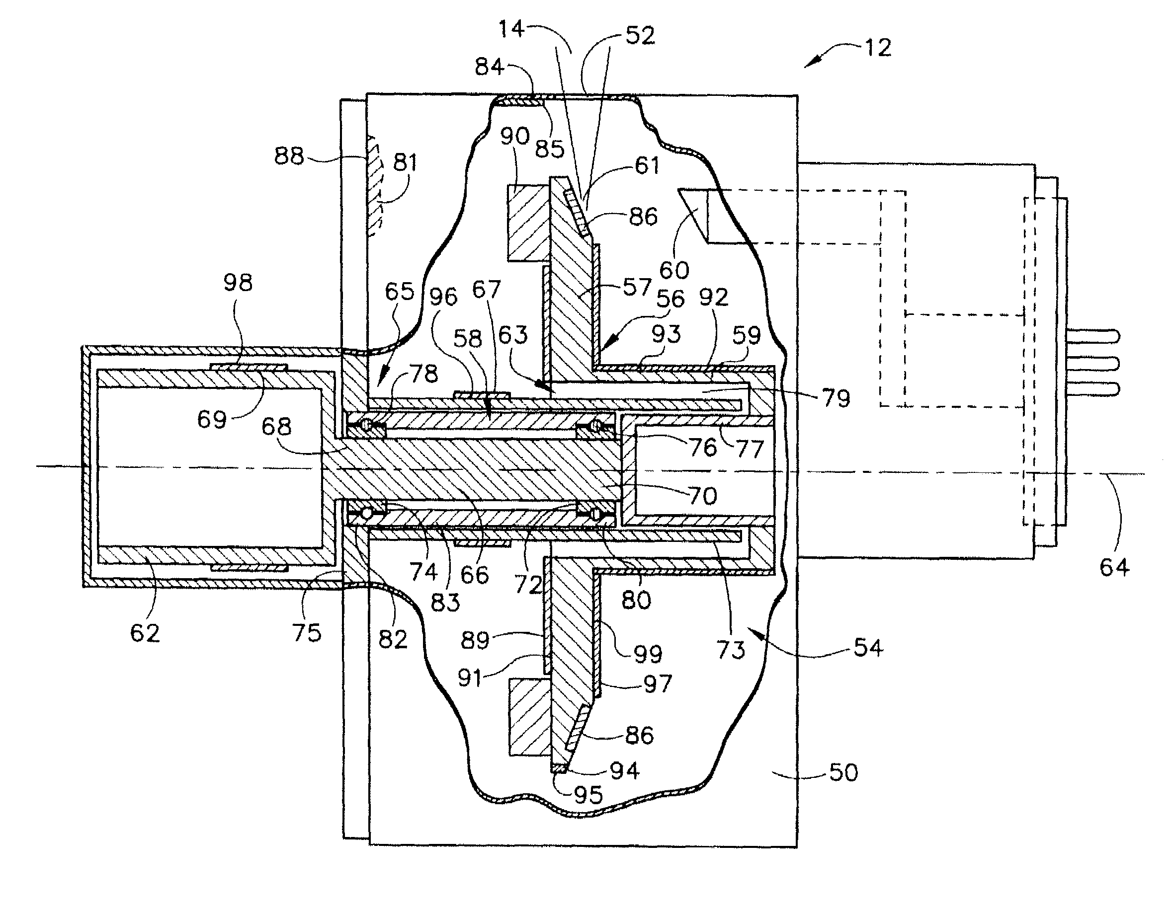 Apparatus for increasing radiative heat transfer in an x-ray tube and method of making same