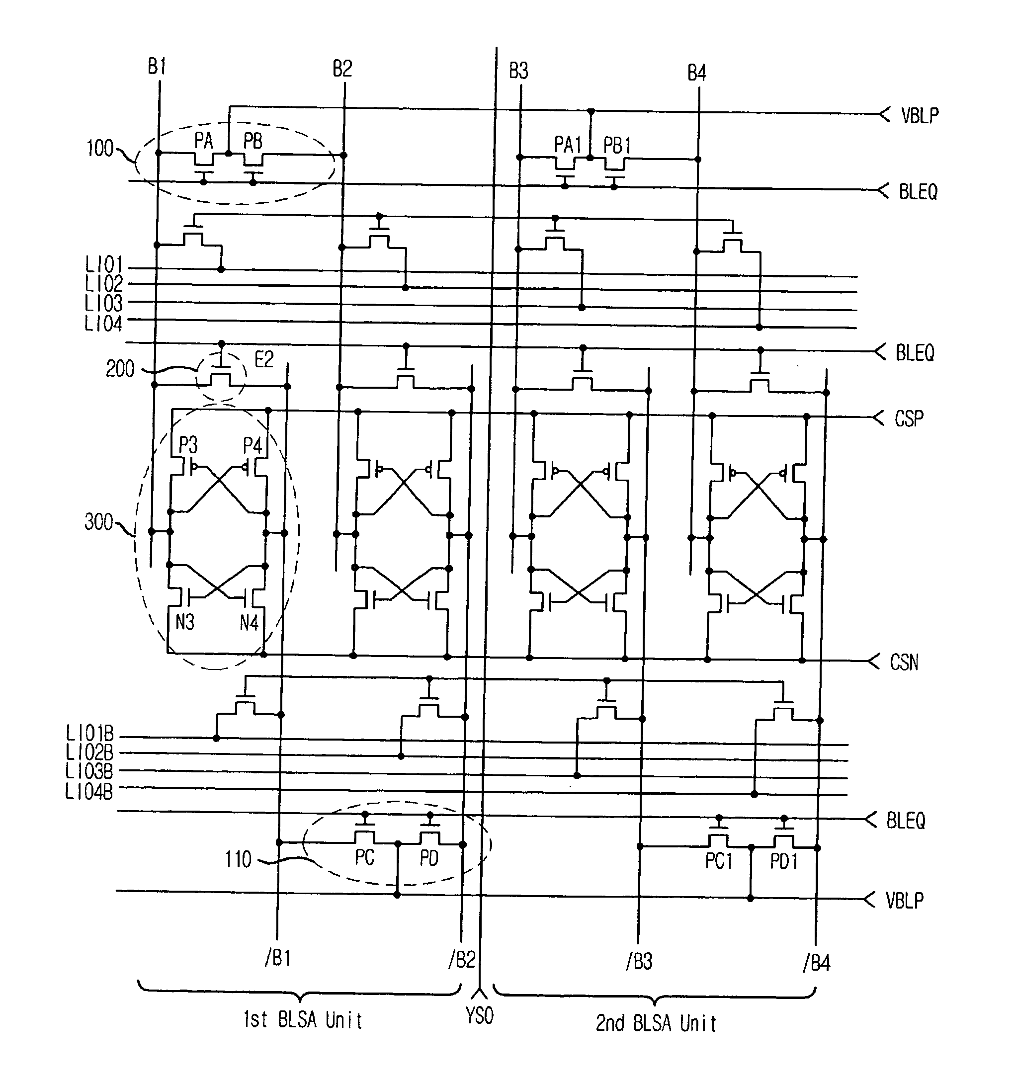 High integrated semiconductor memory device