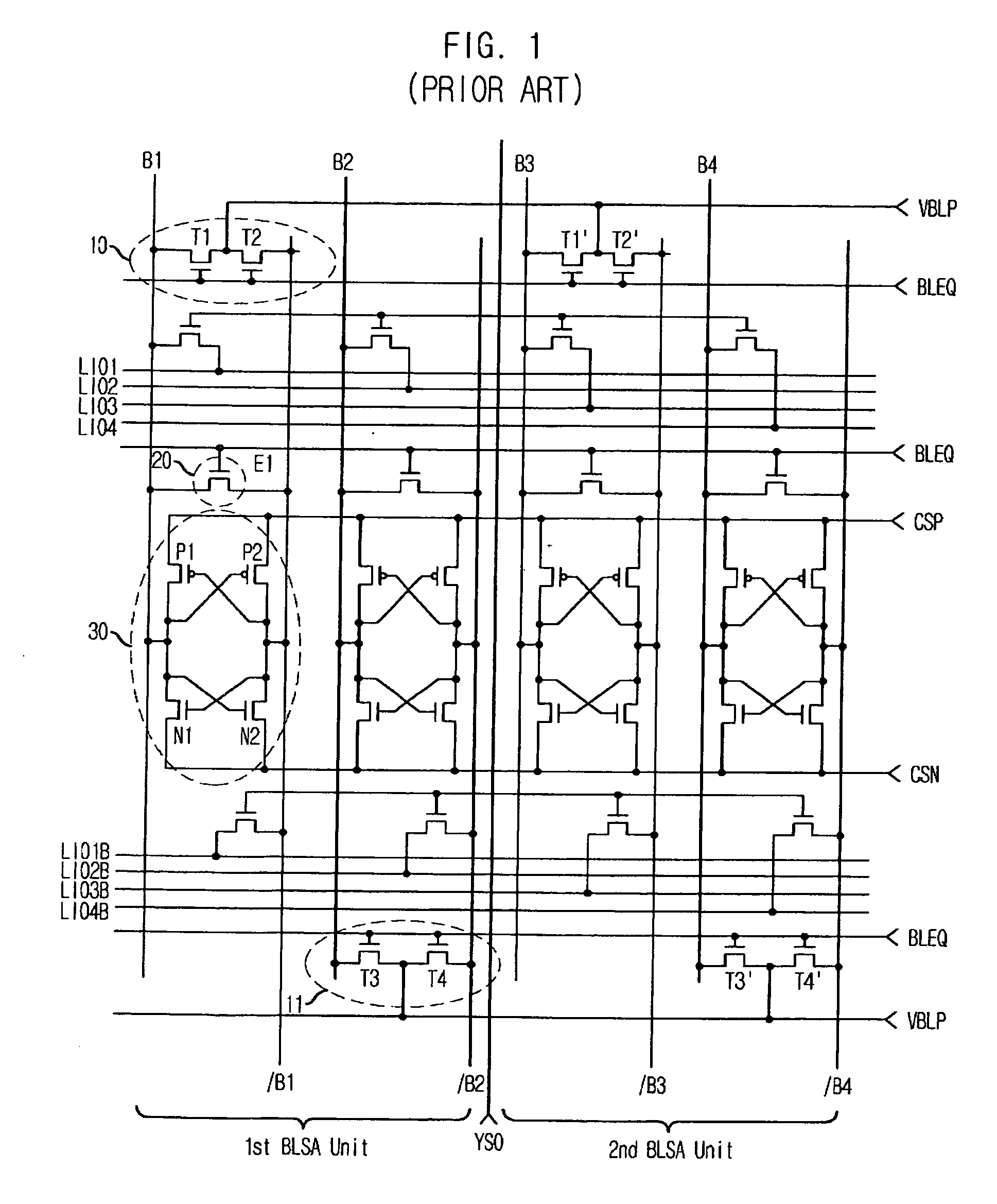 High integrated semiconductor memory device