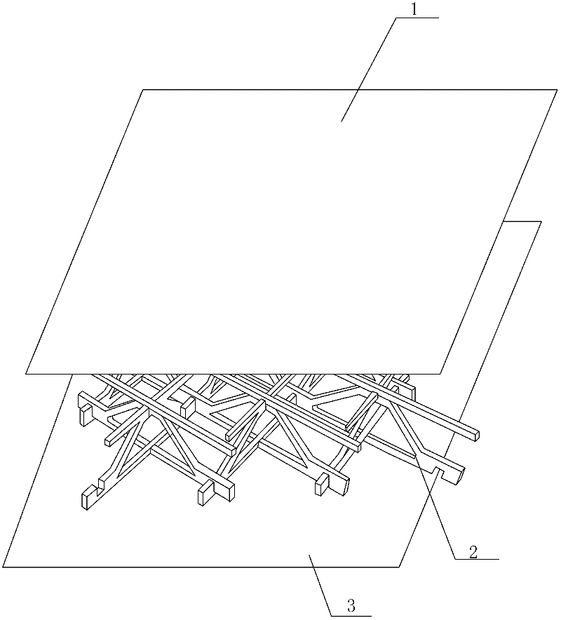 Pyramid-shaped dot matrix coreboard with transverse bar, panel strips for preparing core and preparation method of coreboard