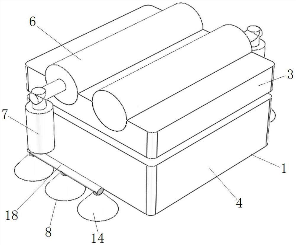 An obstacle-surmounting system and robot of an autonomous obstacle-surmounting glass-wiping robot