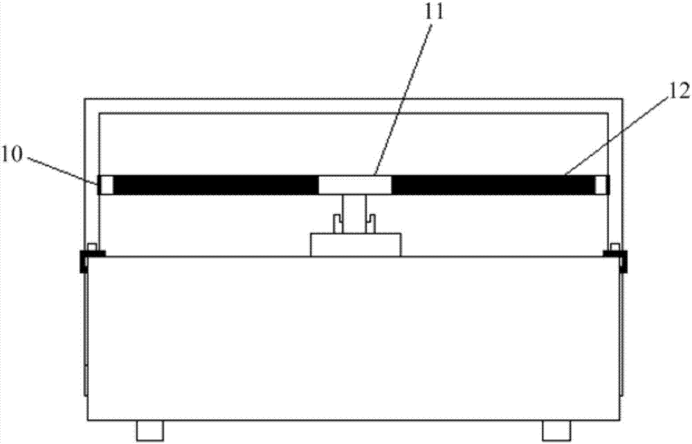 A construction device for pre-embedded temperature sensor on road site