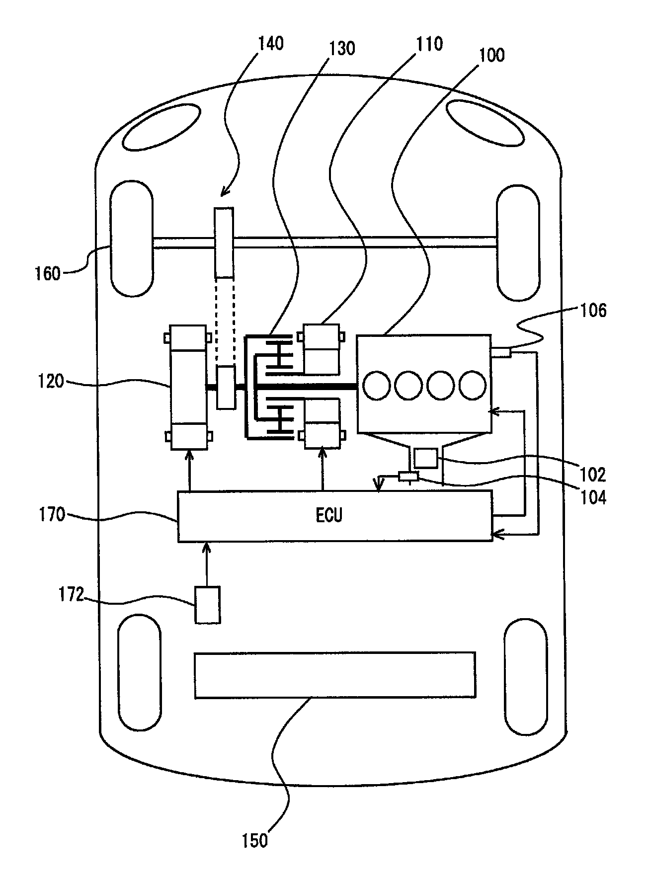 Vehicle, method and device for controlling engine
