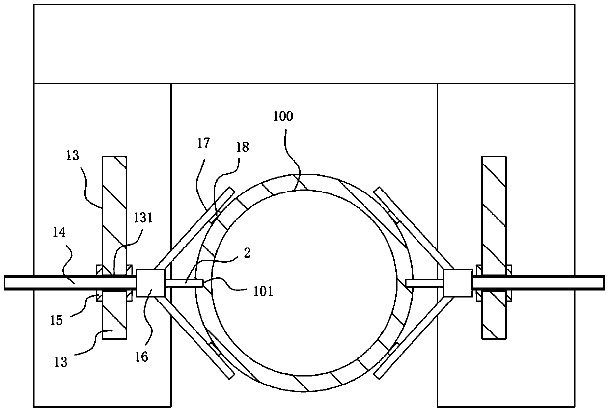 Positioning and clamping mechanism for stock solution stirring barrel