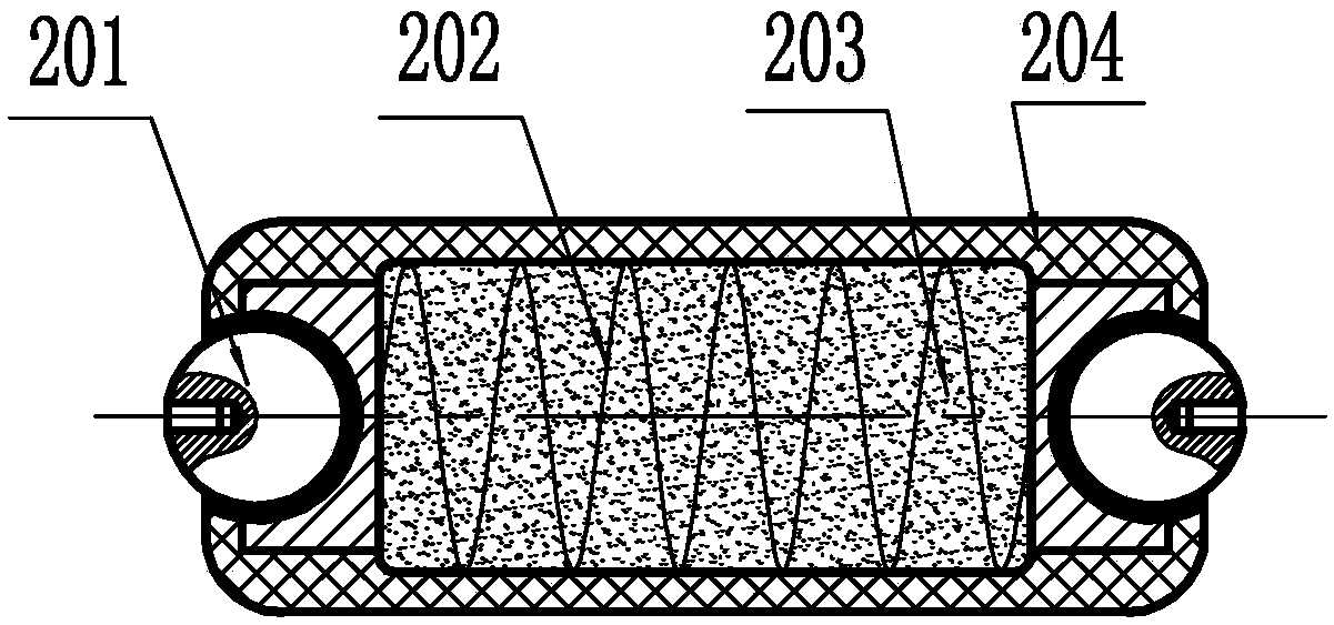 Space inhaul cable anti-collision vibration-isolation type universal connection device and manufacturing and mounting methods thereof