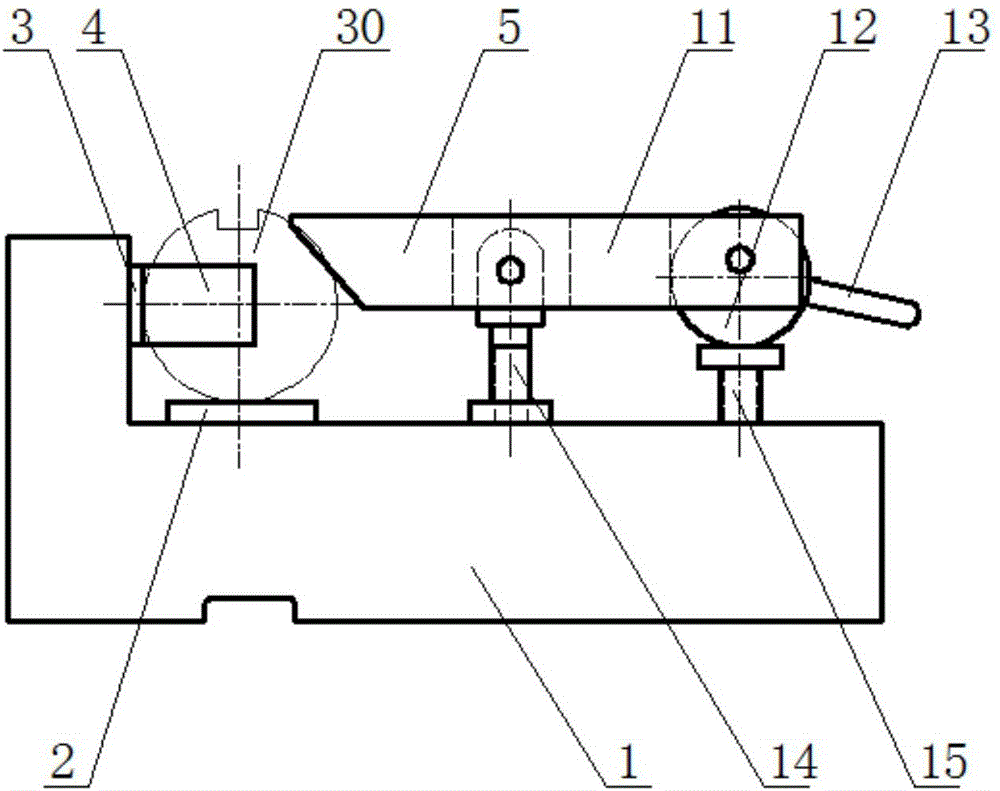 Fixture for milling groove in lead screw