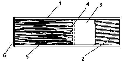 Preparation method of hollow tube filling type heating non-combustible fuming product with sealing film and application