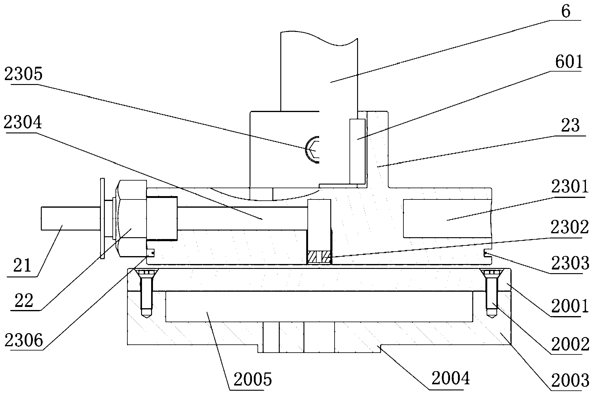 Contacting and rubbing device of nano-particle air film static-pressure thrust bearing