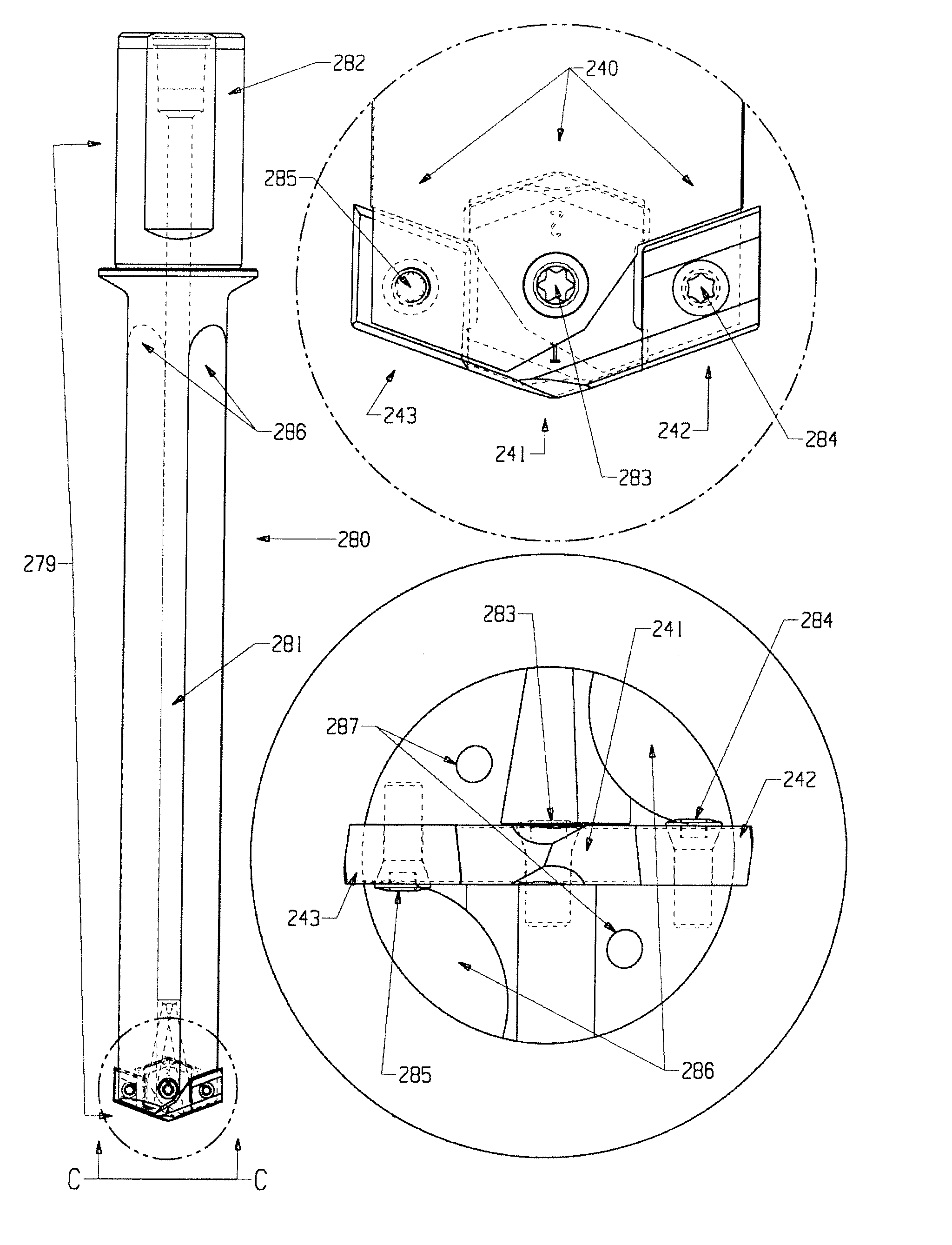 Multi-piece drill head and drill including the same