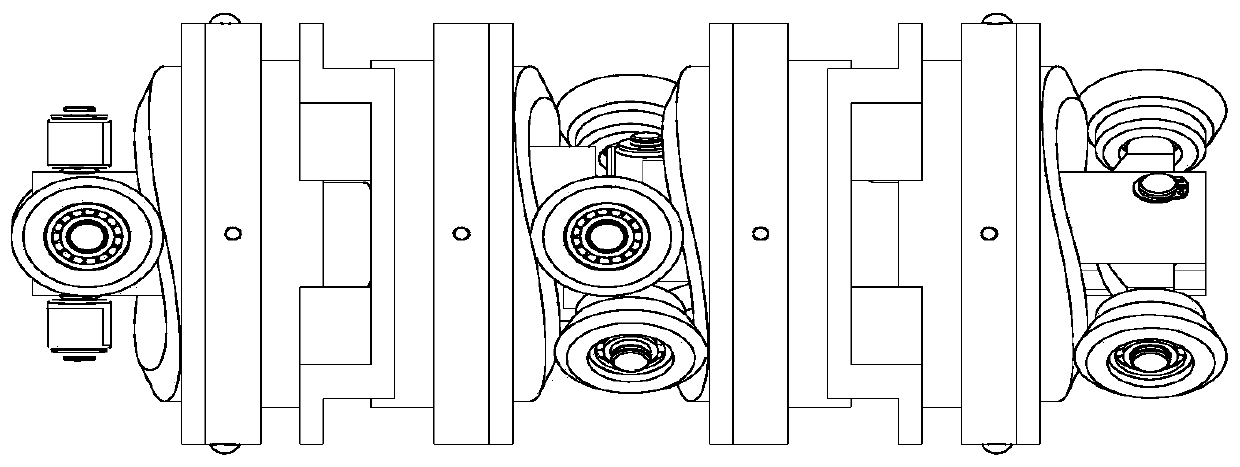 Inlet pressurized two-dimensional double piston pump