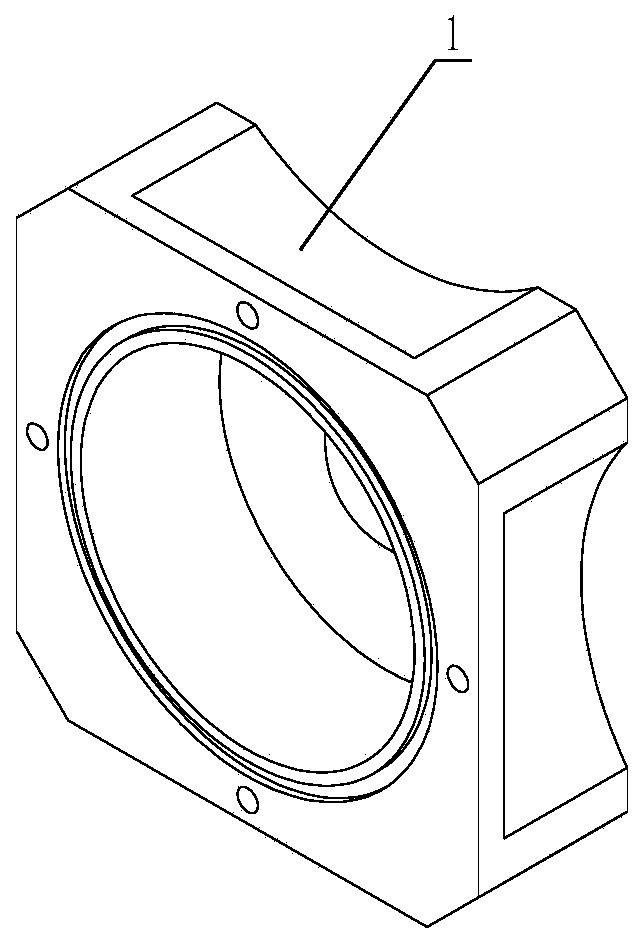 Inlet pressurized two-dimensional double piston pump