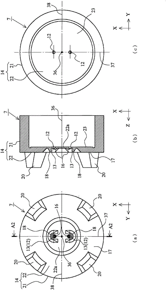 Nozzle plate for fuel injection device