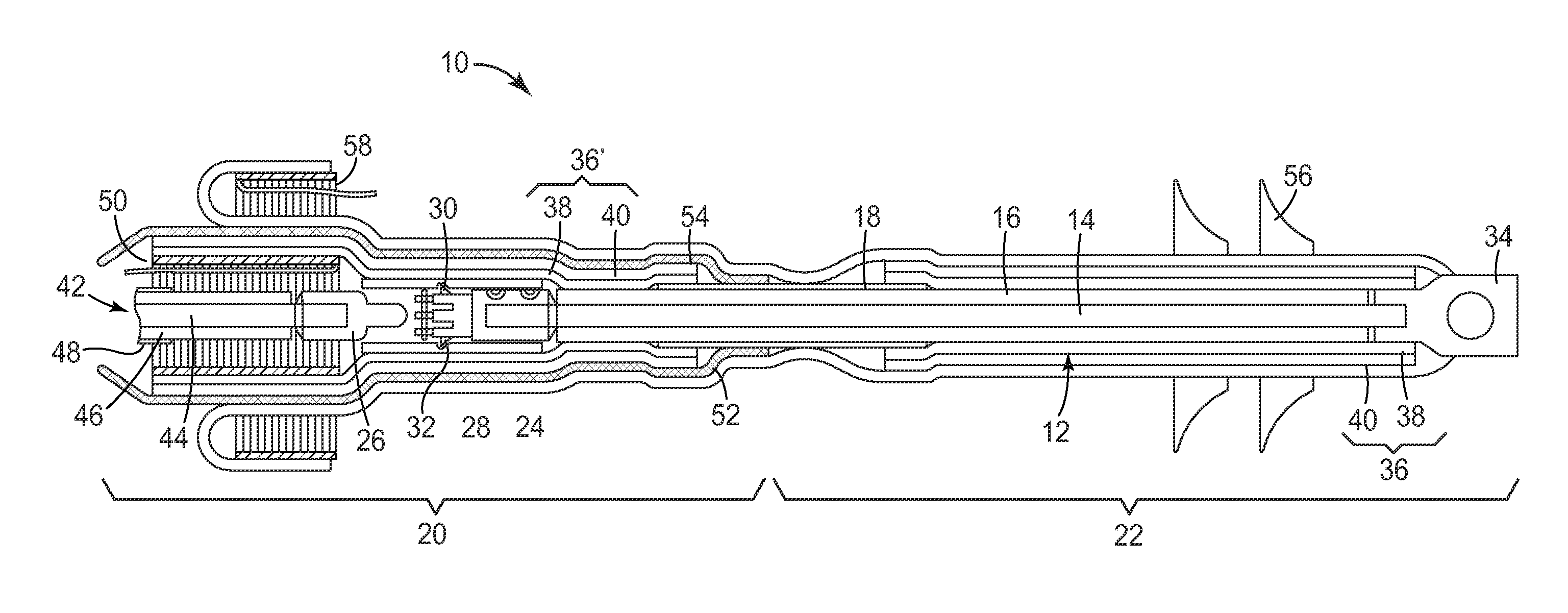 Terminal connection device for a power cable