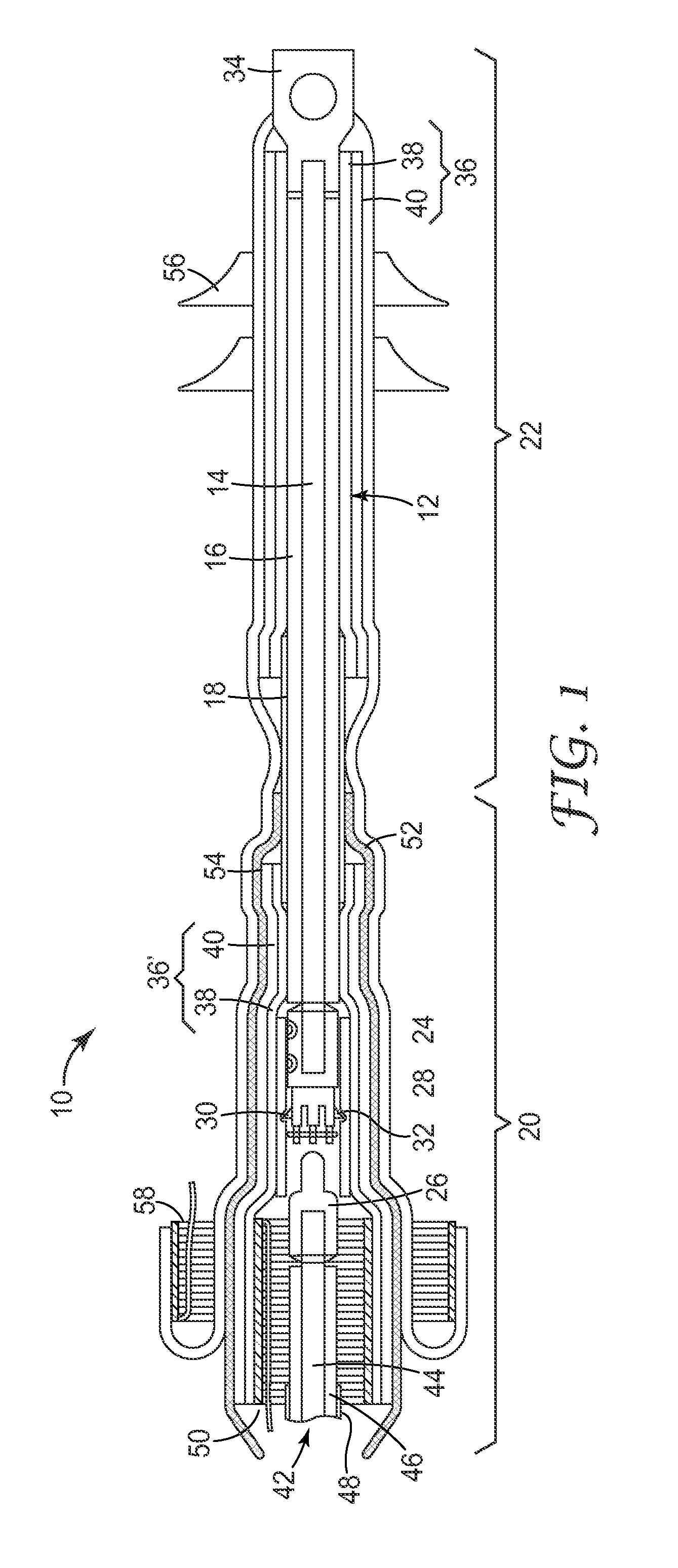 Terminal connection device for a power cable