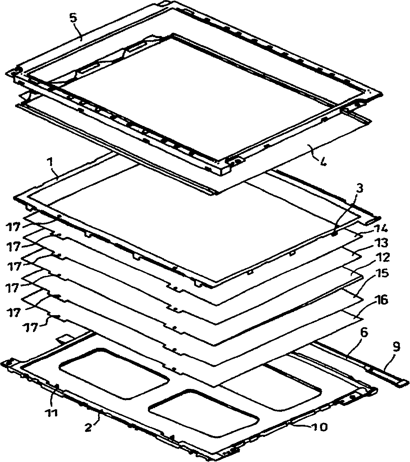 Frame structure for back-light module