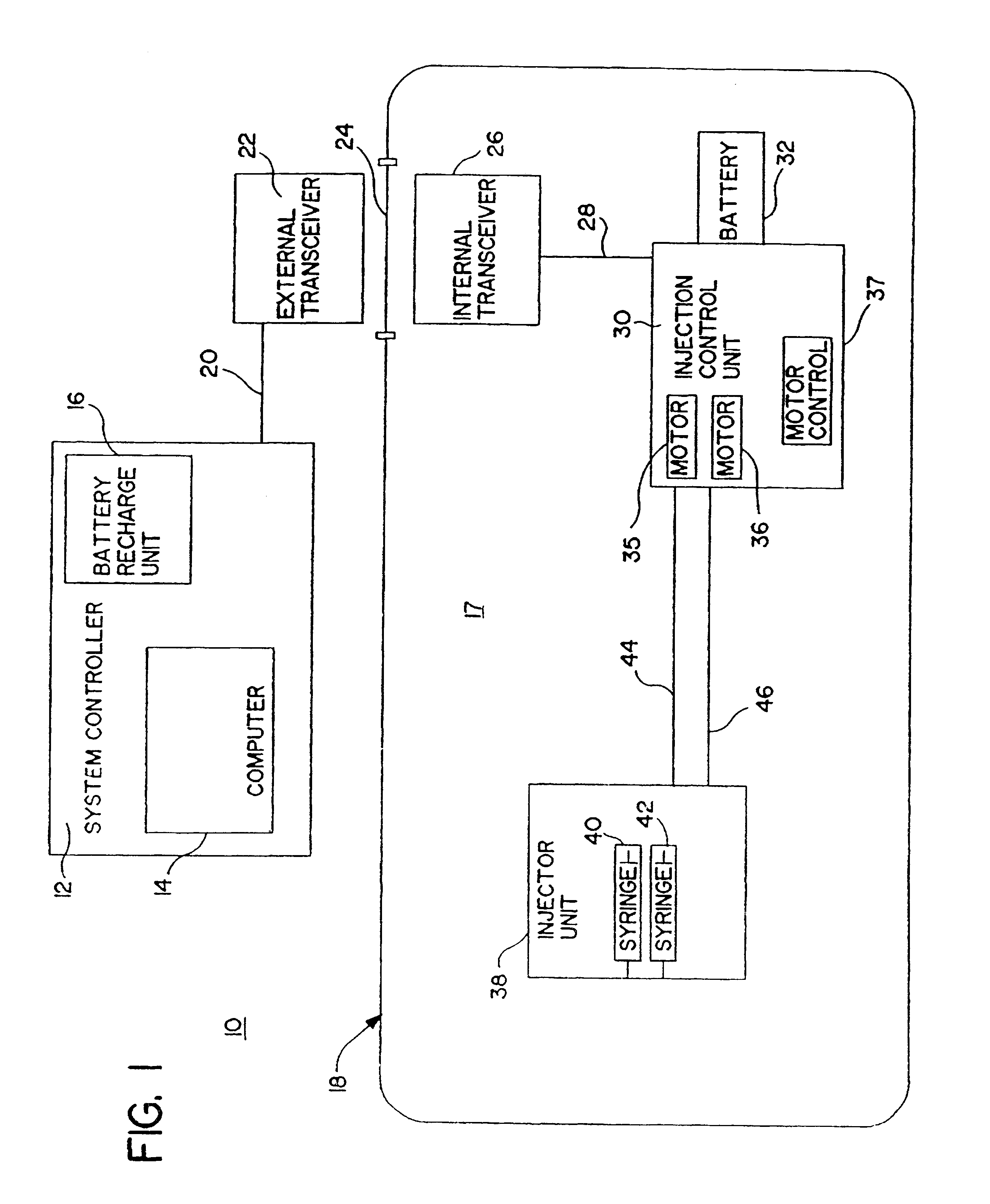 Patient infusion system for use with MRI