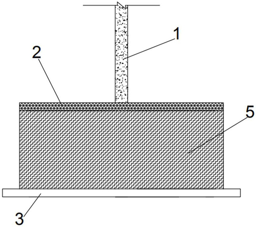 Anti-vibration-collapse inserting type stable base for engineering foot stool
