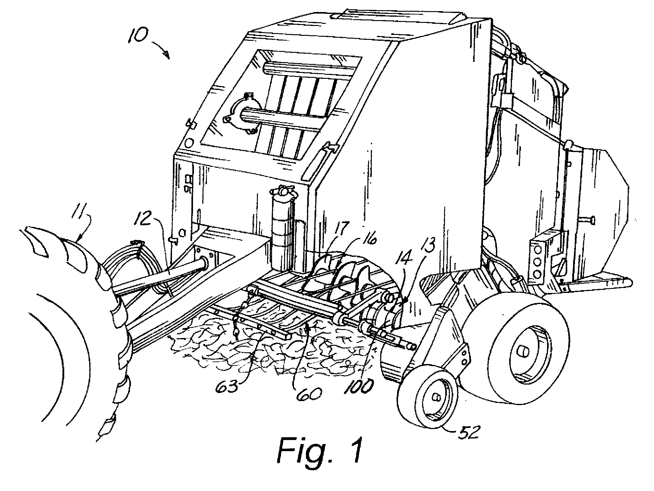 Plastic Bands or Plastic Covers for Bands Located Between Tines on a Crop Pickup Apparatus