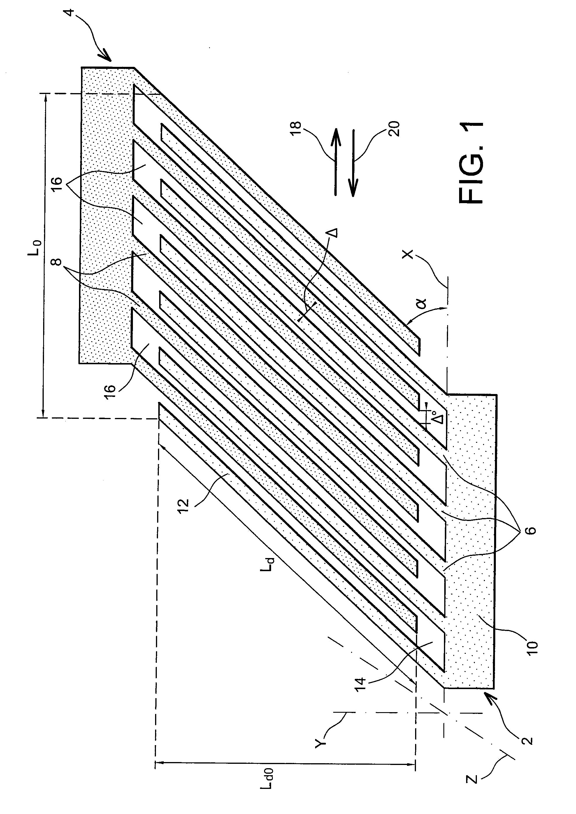 Device with Optimised Capacitive Volume