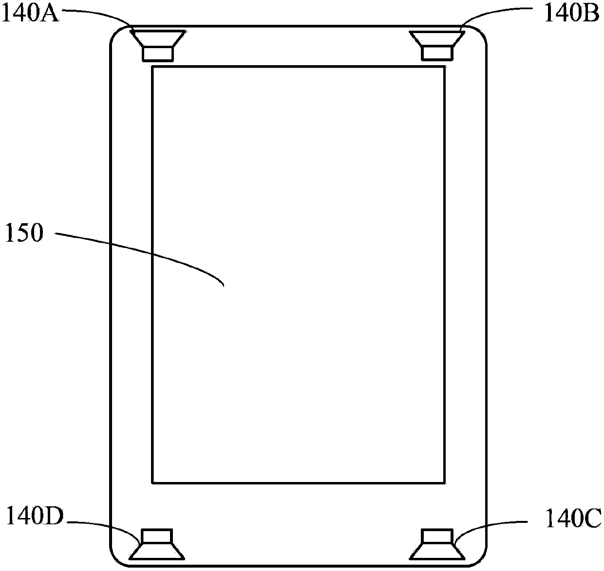 Flat-panel electronic device and audio player thereof