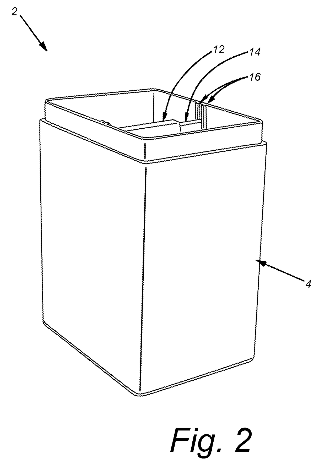 Organic waste container system and method of use