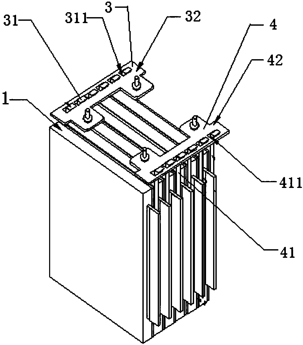 Single battery with super capacity and preparation method thereof