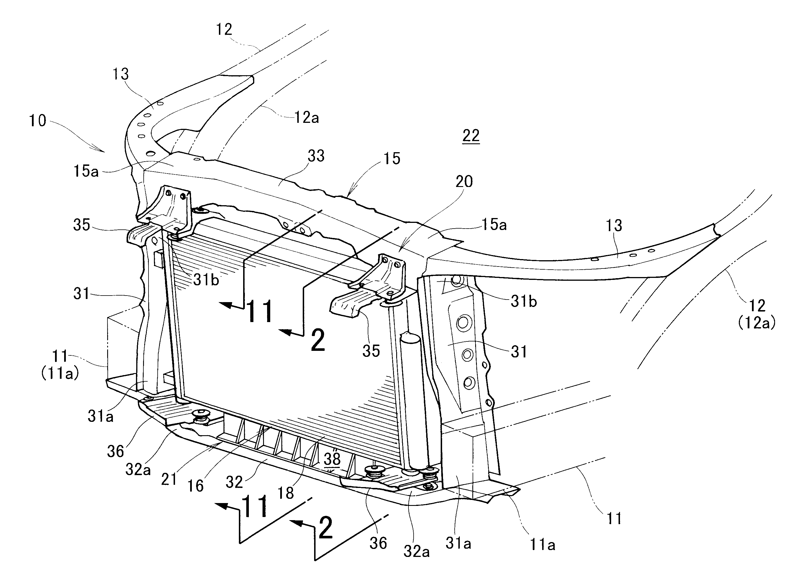 Vehicle body front structure and manufacturing method thereof