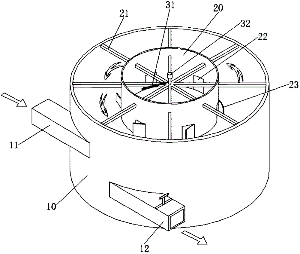 Spiral-flow type defoaming device