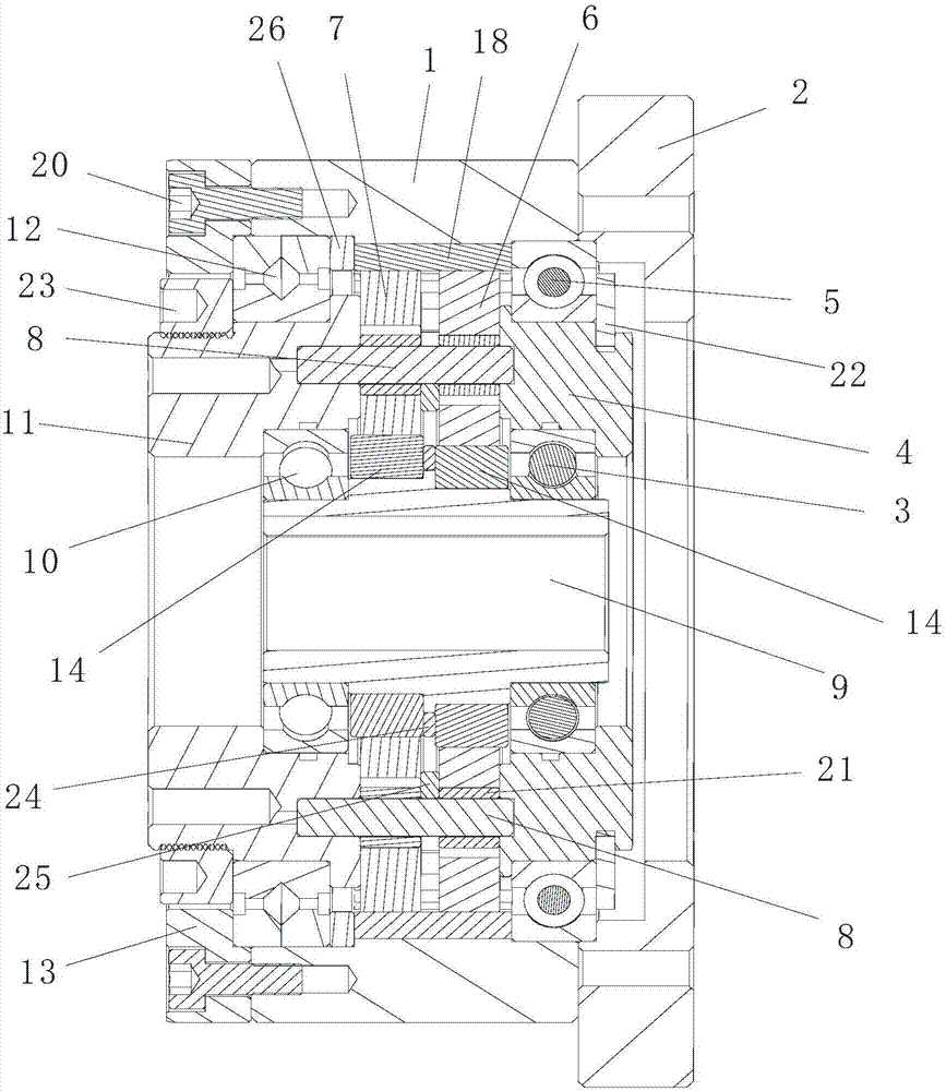 Novel planetary circular tooth type speed reducer